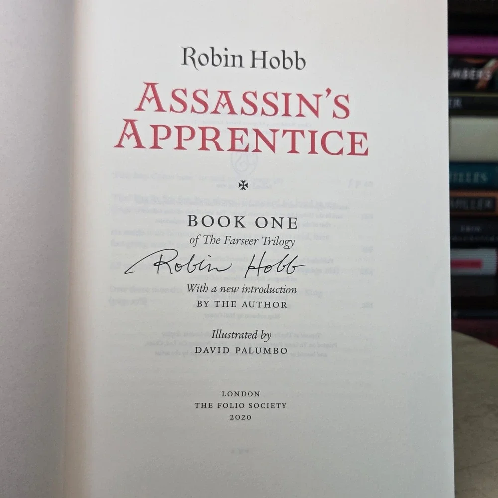 Robin Hobb Farseer Trilogy Folio Society 2nd Print Assassin's Apprentice Signed